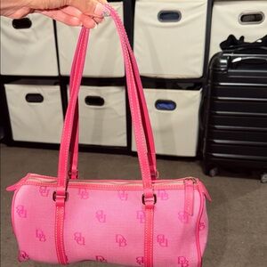 Dooney & Bourke Pink Mini Barrel Bag